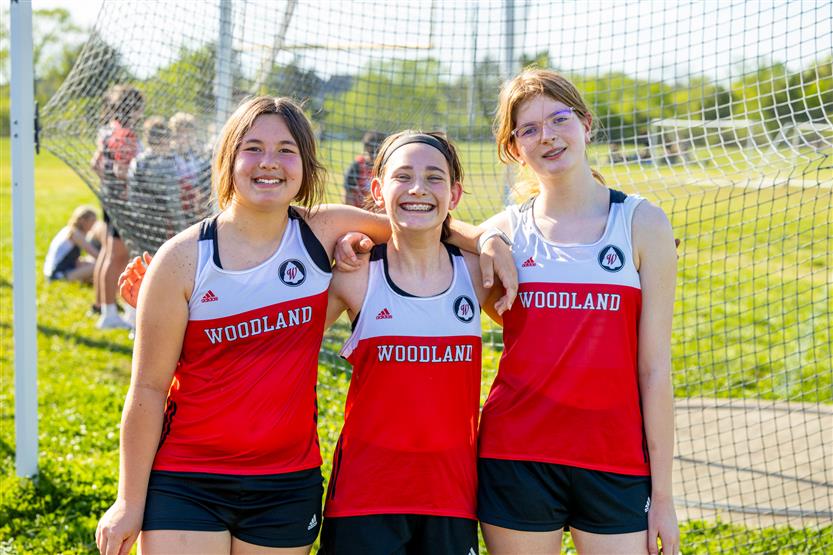 Students run track